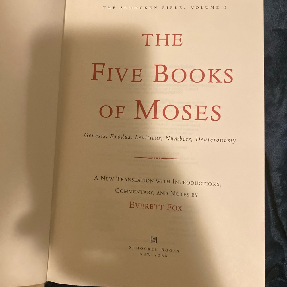 Book of Moises vey good to learn about God awesome bible